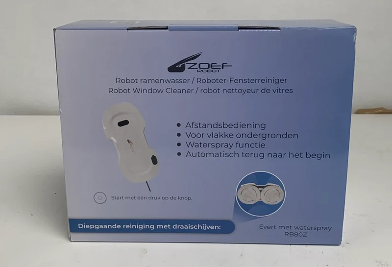 Zoef Robot raamwasser Evert met waterspray - Als nieuw