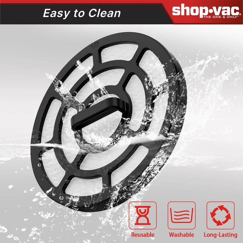 Shop-Vac® Replacement Panel Filter, Compatible with the 4-in-1 Pet Grooming Vacuum
