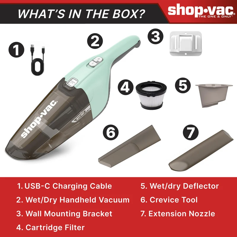 Shop-Vac® Wet/Dry Handheld Vacuum - Green