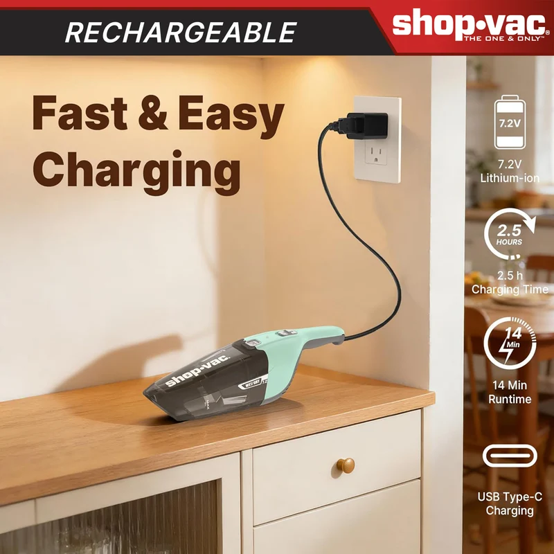 Shop-Vac® Wet/Dry Handheld Vacuum - Green