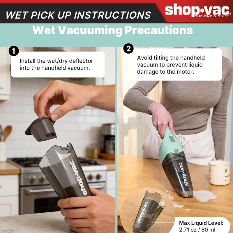 Shop-Vac® Wet/Dry Handheld Vacuum - Green