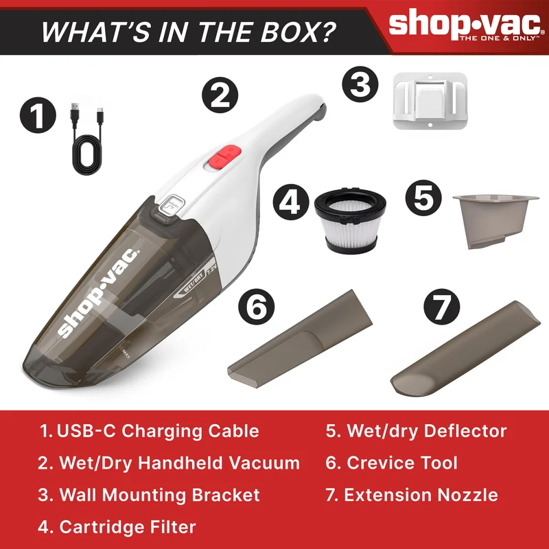 Shop-Vac® Wet/Dry Handheld Vacuum