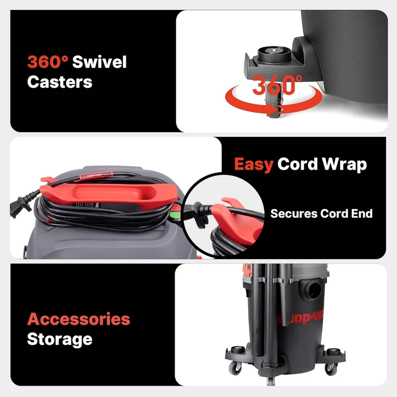 Shop-Vac® 6 Gallon Ultra Quiet 4.5 Peak HP Wet/Dry Vacuum
