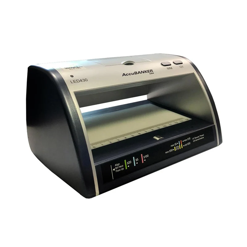 Accubanker LED430 Compact Counterfeit Money Detector with UV/WM