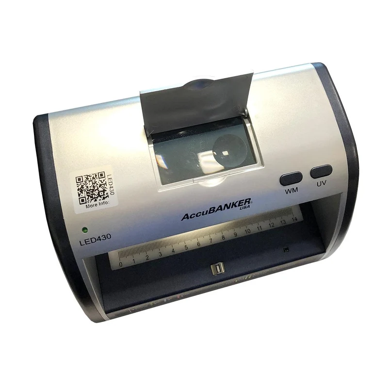 Accubanker LED430 Compact Counterfeit Money Detector with UV/WM