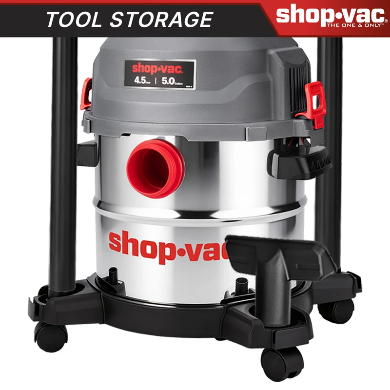 Shop-Vac® 5 Gallon Ultra Quiet Stainless Steel 4.5Peak HP Wet/Dry Vacuum