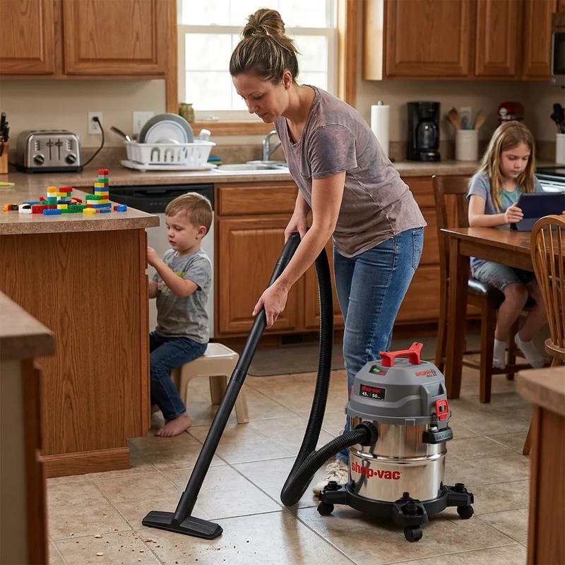 Shop-Vac® 5 Gallon Ultra Quiet Stainless Steel 4.5Peak HP Wet/Dry Vacuum