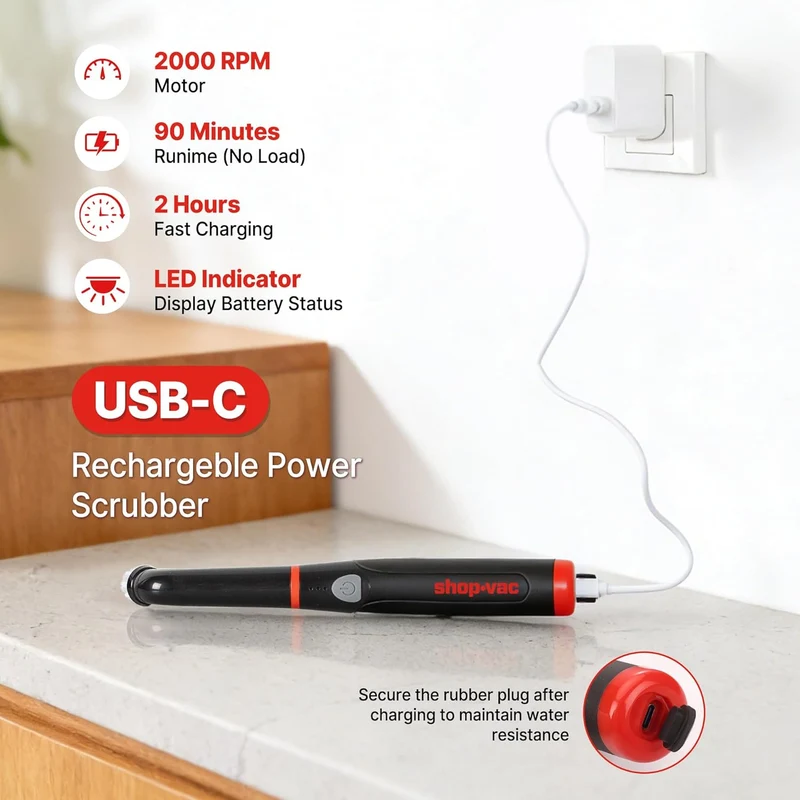 Shop-Vac® Electric Spin Scrubber