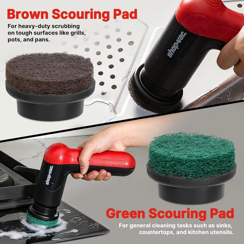 Shop-Vac® Cordless Tile Scrubber Replacement Pad & Brush Kit