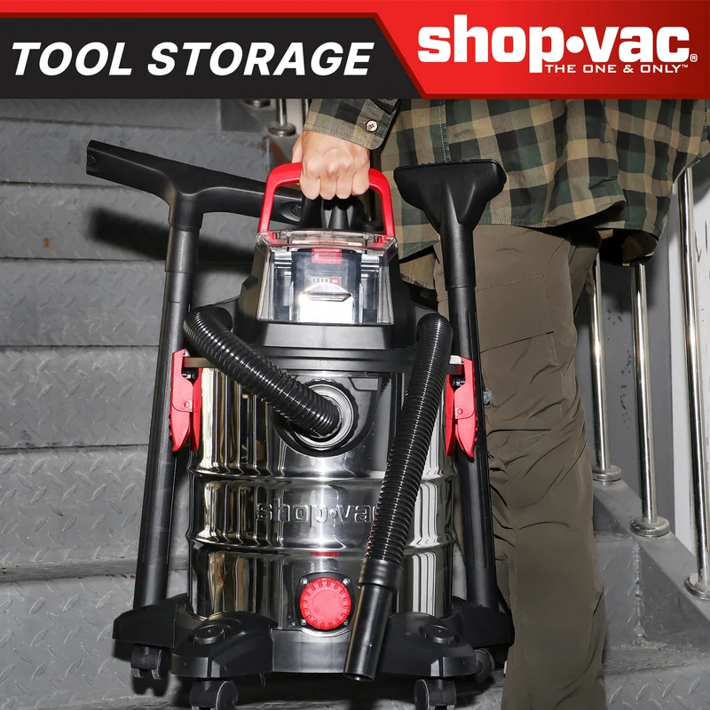 Shop-Vac® 5 Gallon 4.7 Peak HP Stainless Steel Cordless Wet/Dry Vacuum