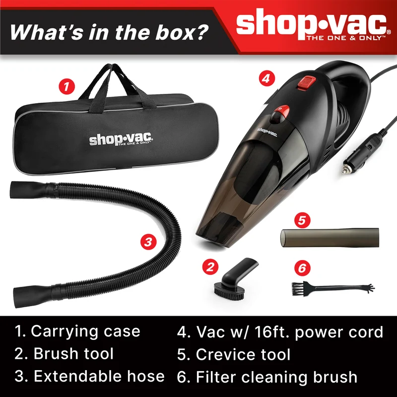 Shop-Vac® DC 12V Handheld Car Vacuum Cleaner