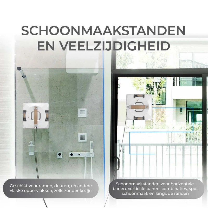 Zoef Robot raamwasser Bobbie 4.0 met waterspray