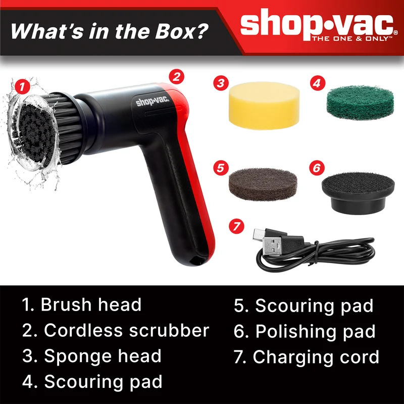 Shop-Vac® Cordless Spin Scrubber