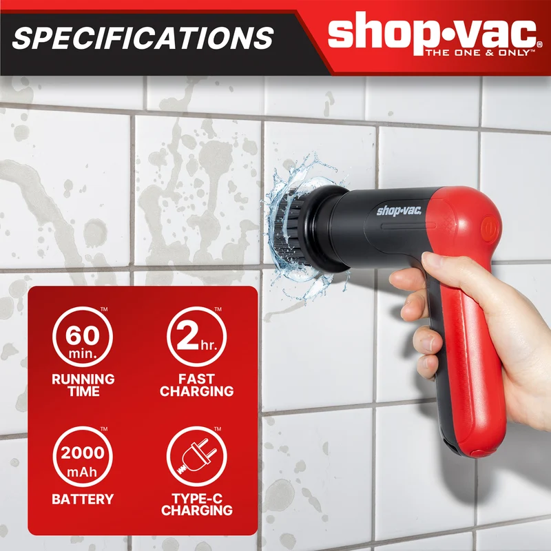 Shop-Vac® Cordless Spin Scrubber