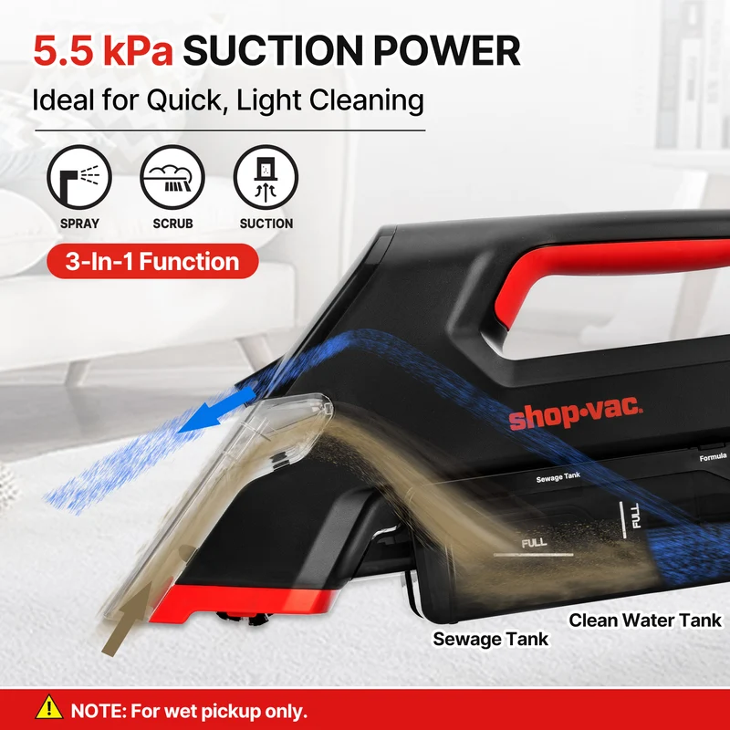 Shop-Vac® 3-in-1 Cordless Spot Cleaner