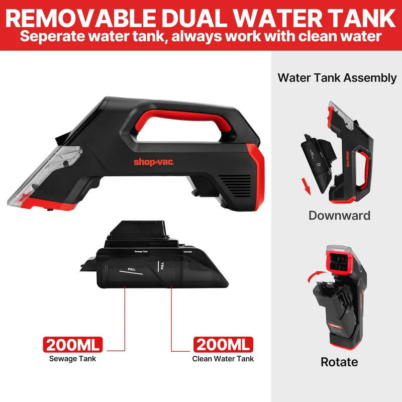 Shop-Vac® 3-in-1 Cordless Spot Cleaner