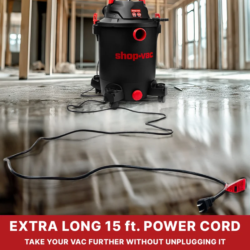 Shop-Vac® 10 Gallon 4.5 Peak HP Wet/Dry Vacuum