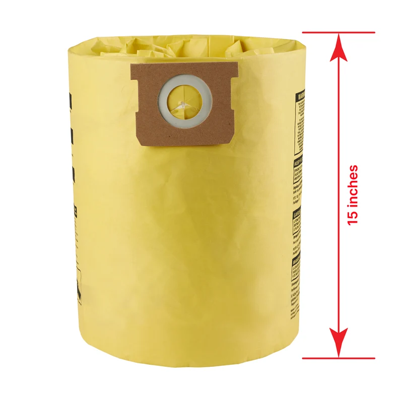 Shop-Vac® 10-14 Gallon High Efficiency Disposable Filter Bags (5 pack)