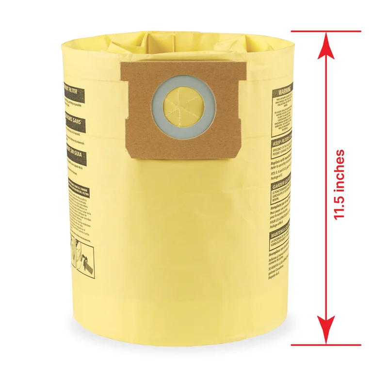 Shop-Vac® 5-8 Gallon High Efficiency Disposable Filter Bags