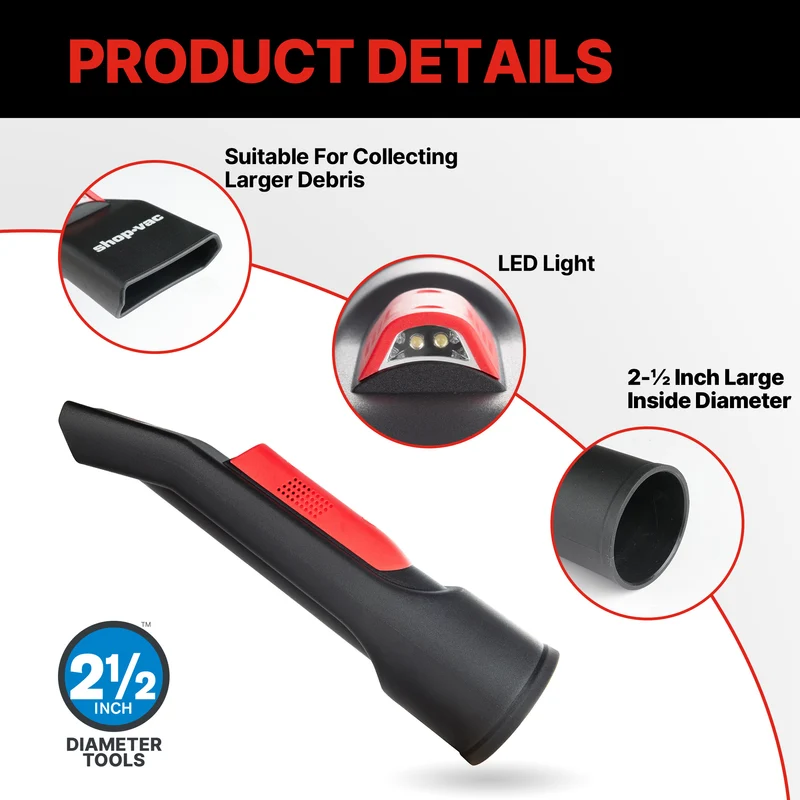 Shop-Vac® 2-1/2-inch Lighted Nozzle
