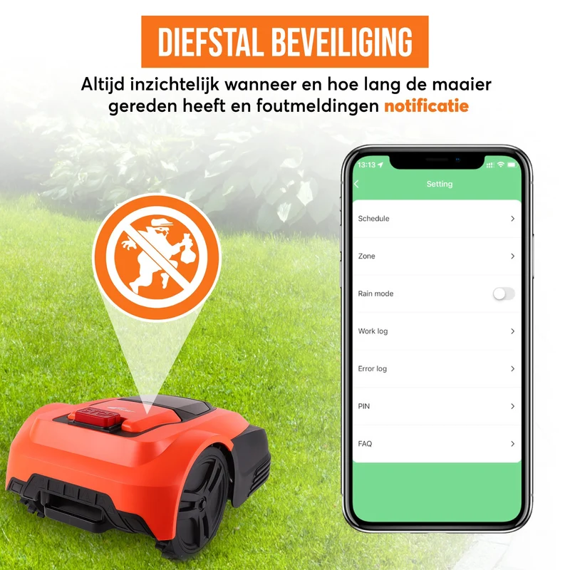 Zoef Robot robotmaaier Betsie <1400 m2 met afdekkap