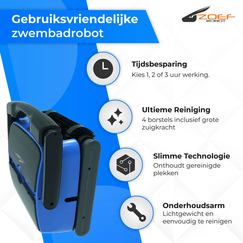 Zwembadrobot Ranomi voor vloer, wanden en waterlijn