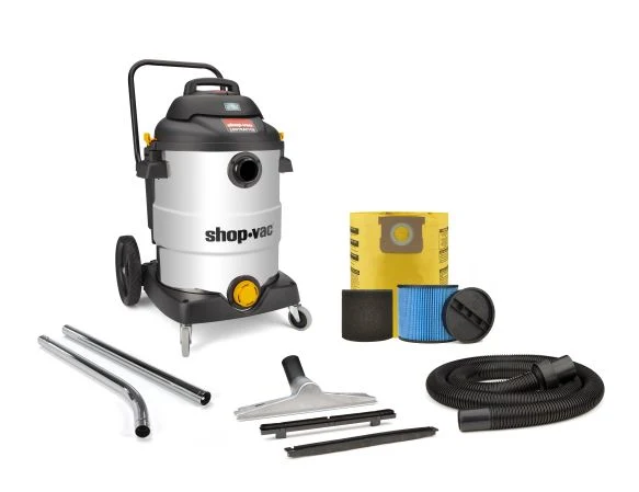 Shop-Vac® 16 Gallon* 6.5 Peak HP** Stainless Steel Contractor Series Wet/Dry Vacuum with SVX2 Motor Technology