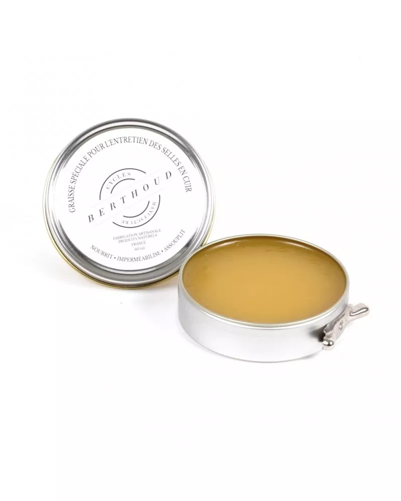 Boite de graisse pour selle cuir Cycles Berthoud - 60mL