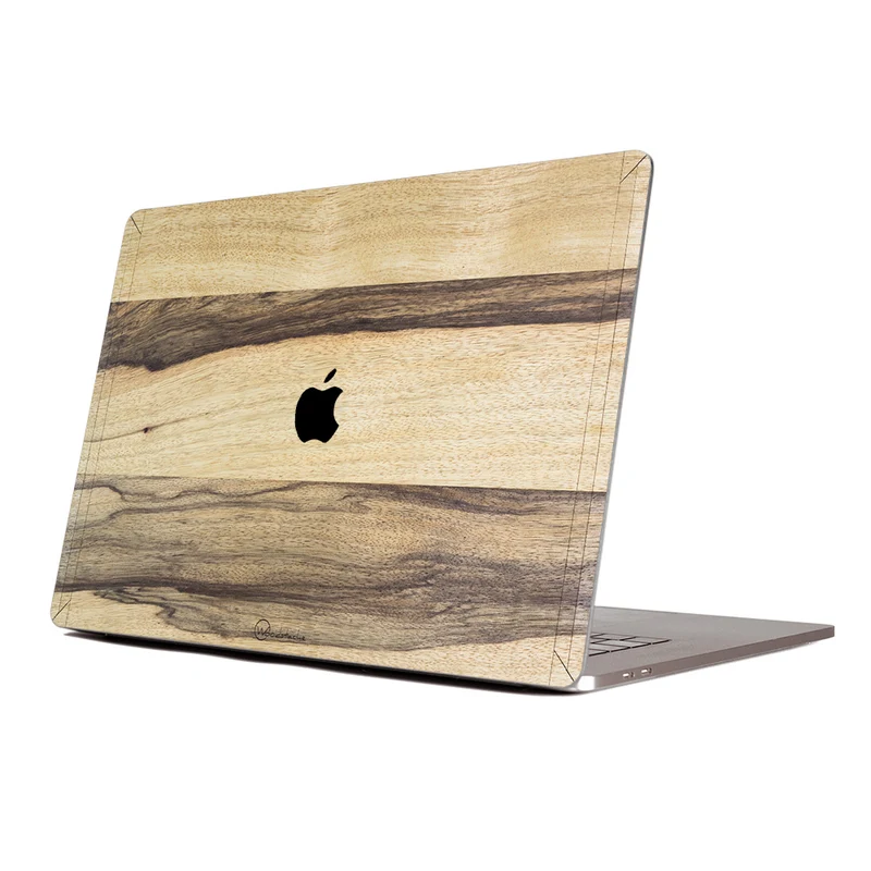 Cover en bois MacBook BLACK FRAKE Essentiel Made in France