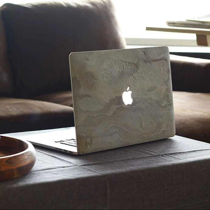 Cover en pierre MacBook YELLOW STONE Premium Made in France