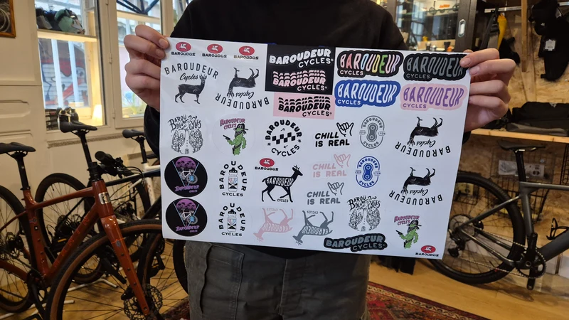 Planche de stickers Baroudeur Cycles