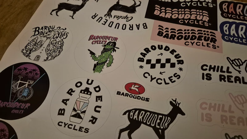 Planche de stickers Baroudeur Cycles