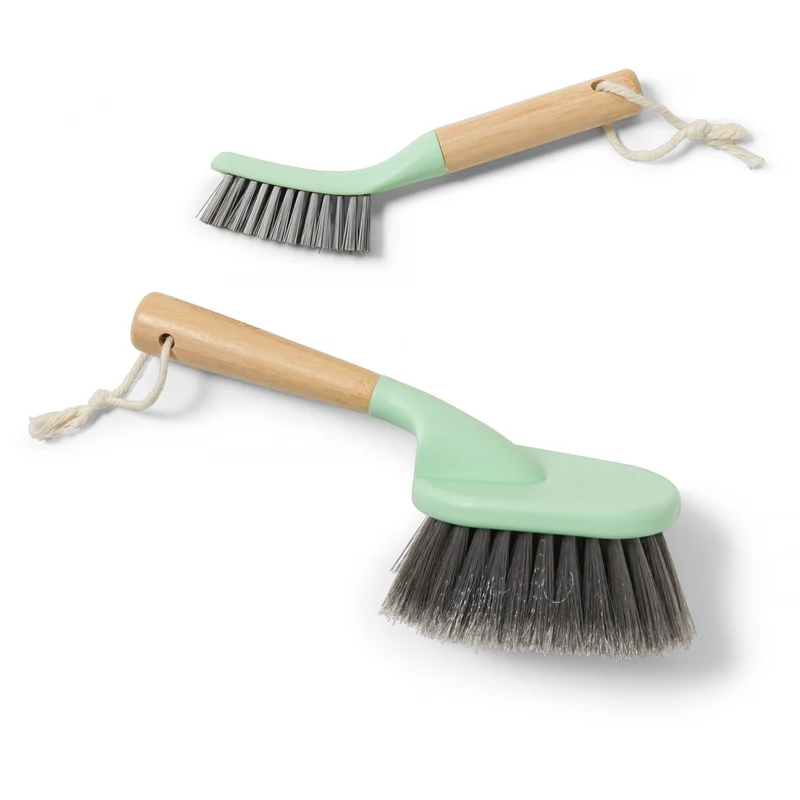 Kit de deux brosses nettoyage vélo en bamboo mountainFLOW - cadre et transmission