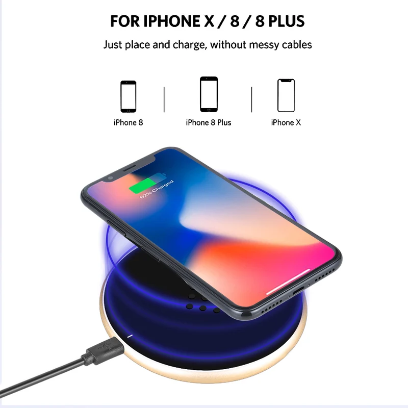 Chargeur Rapide a Induction - Doré