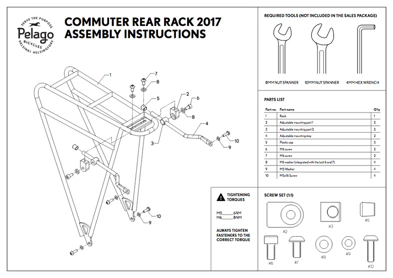 Porte-bagages arrière Pelago Commuter Rear Rack