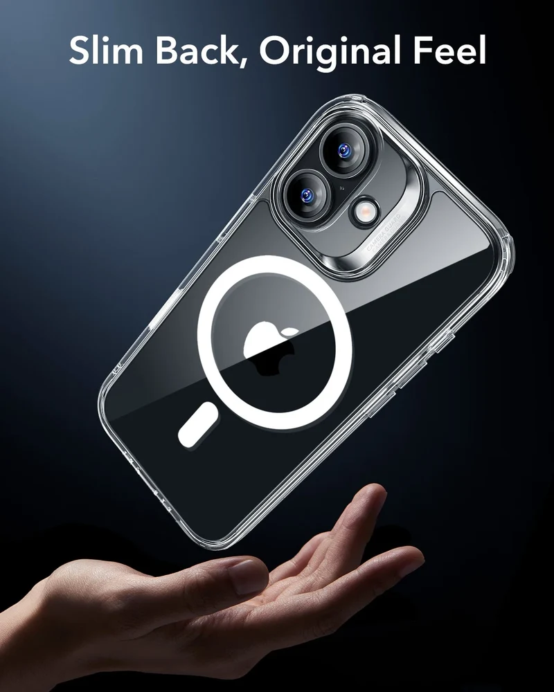 iPhone 17 Classic Hybrid Magnetic Case (Camera Control) - Clear