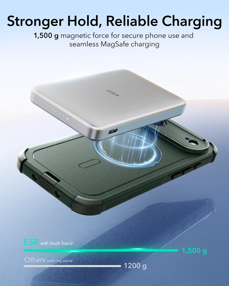iPhone Air Cyber Tough Magnetic Case (Camera Control) - Olive Green