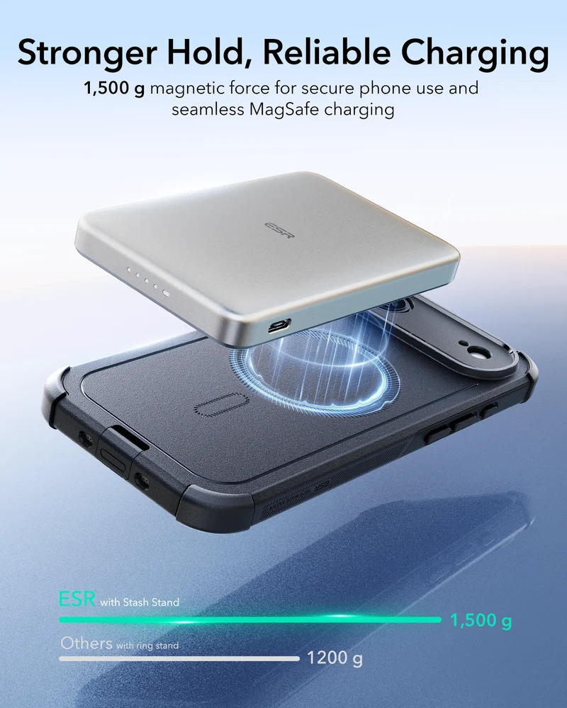 iPhone Air Cyber Tough Magnetic Case (Camera Control) - Black