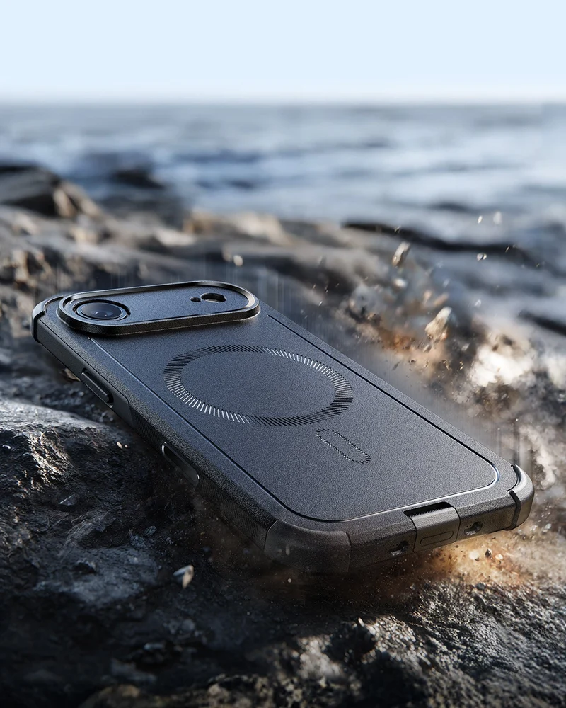 iPhone Air Cyber Tough Magnetic Case (Camera Control) - Black