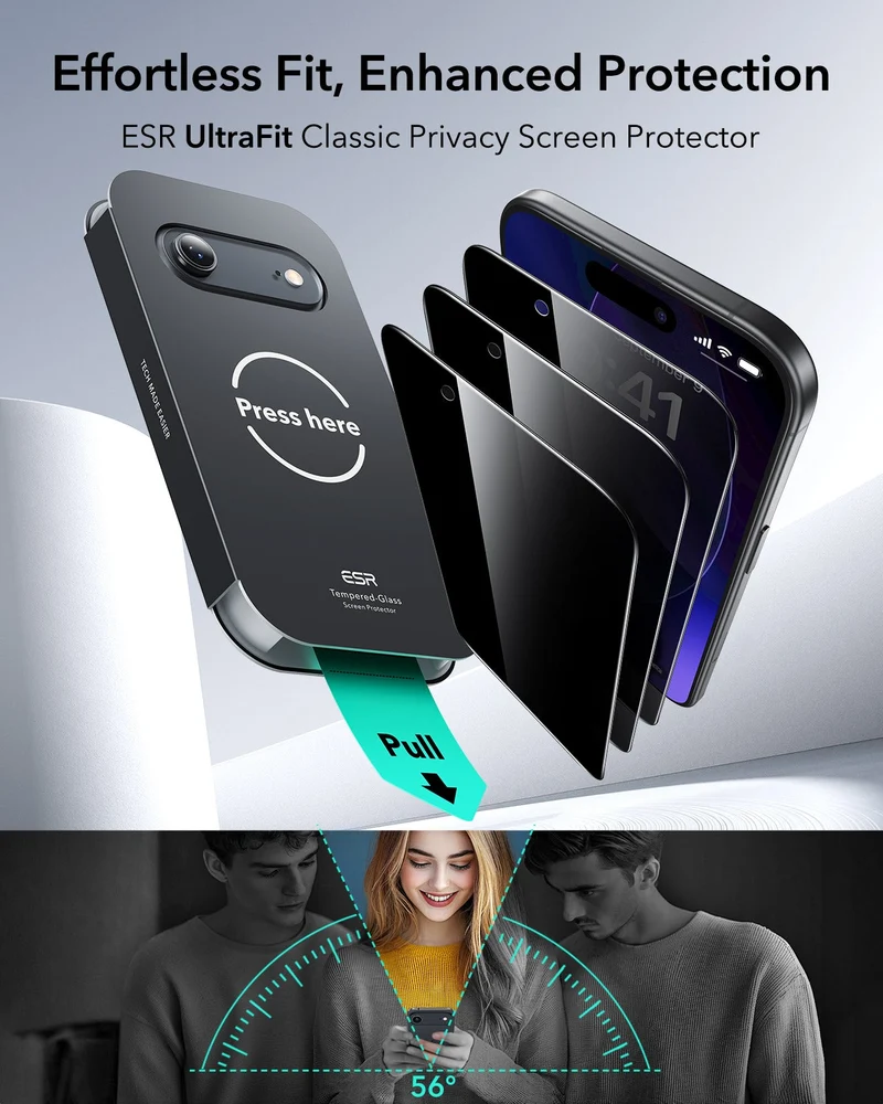 iPhone Air UltraFit Classic Privacy Screen Protector - 3 Pack