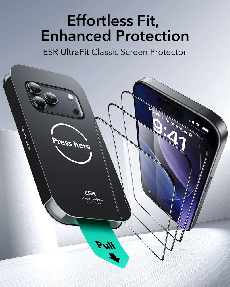 iPhone 17 Pro UltraFit Classic Screen Protector - 3 Pack