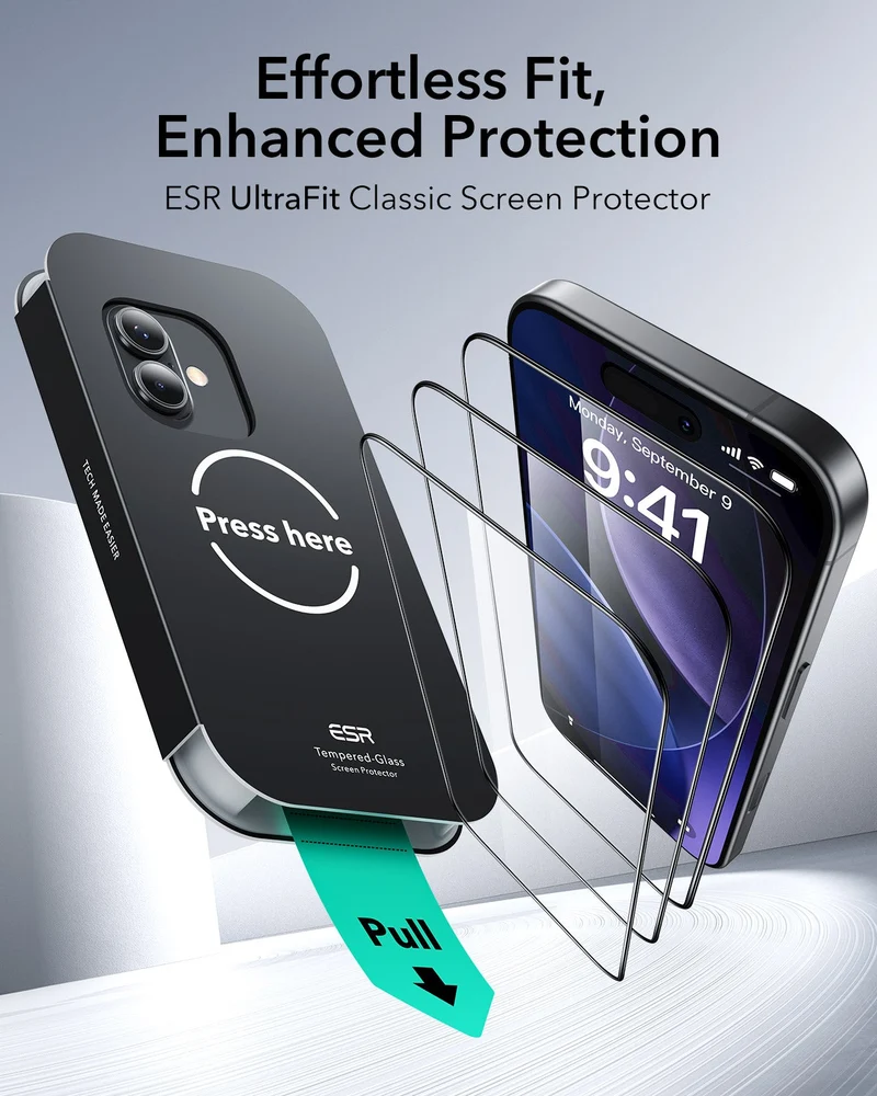 iPhone 17 UltraFit Classic Screen Protector - 3 Pack