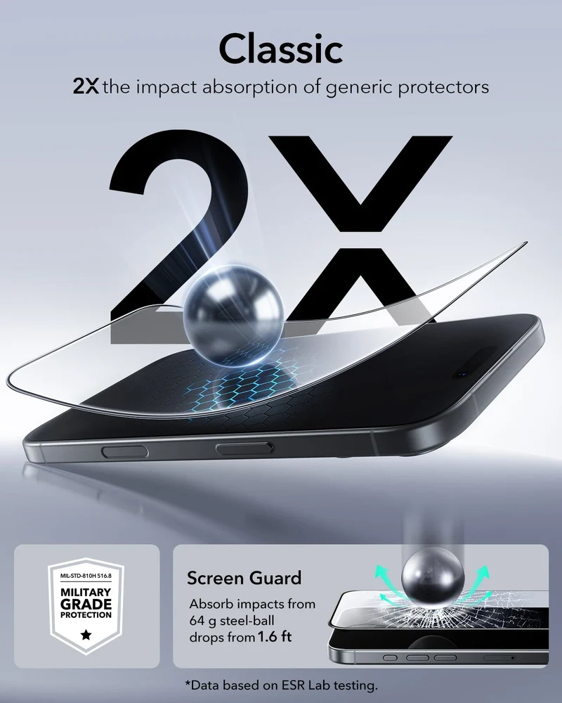 iPhone 17 UltraFit Classic Screen Protector - 3 Pack