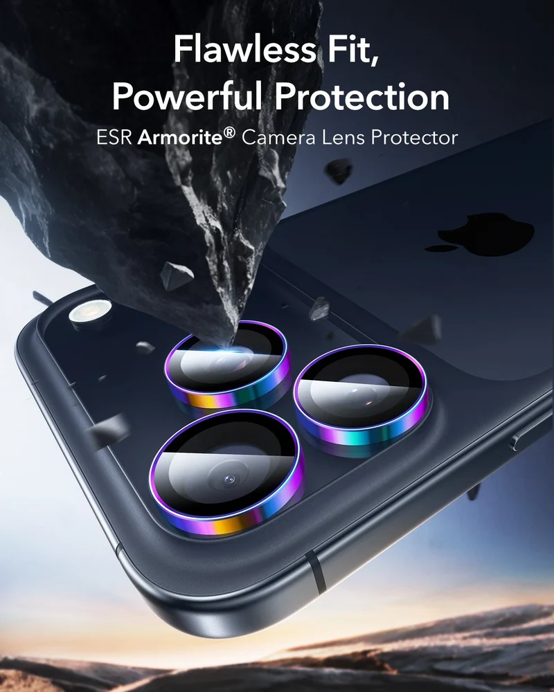 iPhone 17 Pro Max/17 Pro Armorite®️ Camera Lens Protector - Chromatic