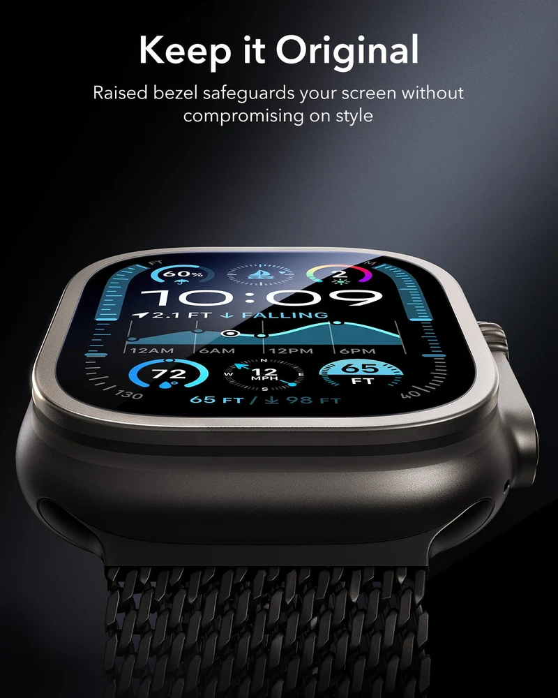 Apple Watch Ultra 3 Armorite Screen Protector - Titanium