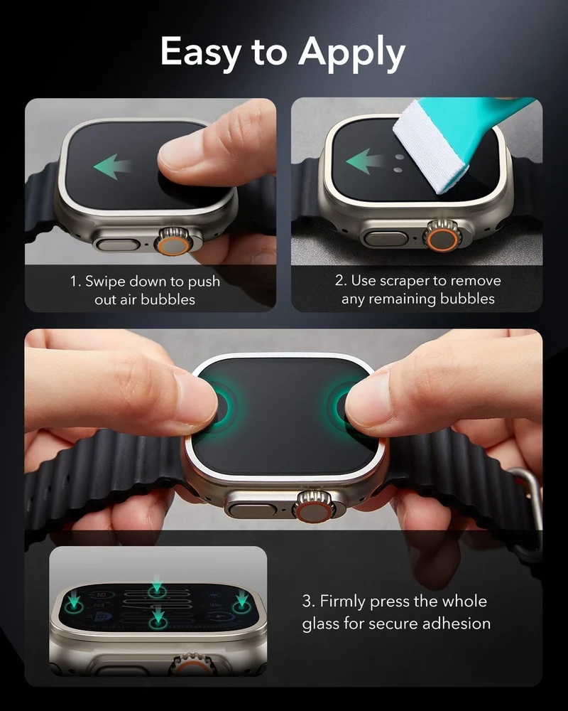 Apple Watch Ultra 3 Armorite Screen Protector - Titanium