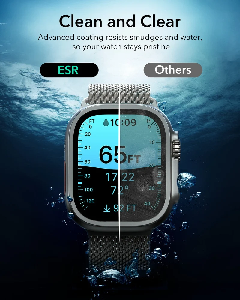 Apple Watch Ultra 3 Armorite Screen Protector - Titanium