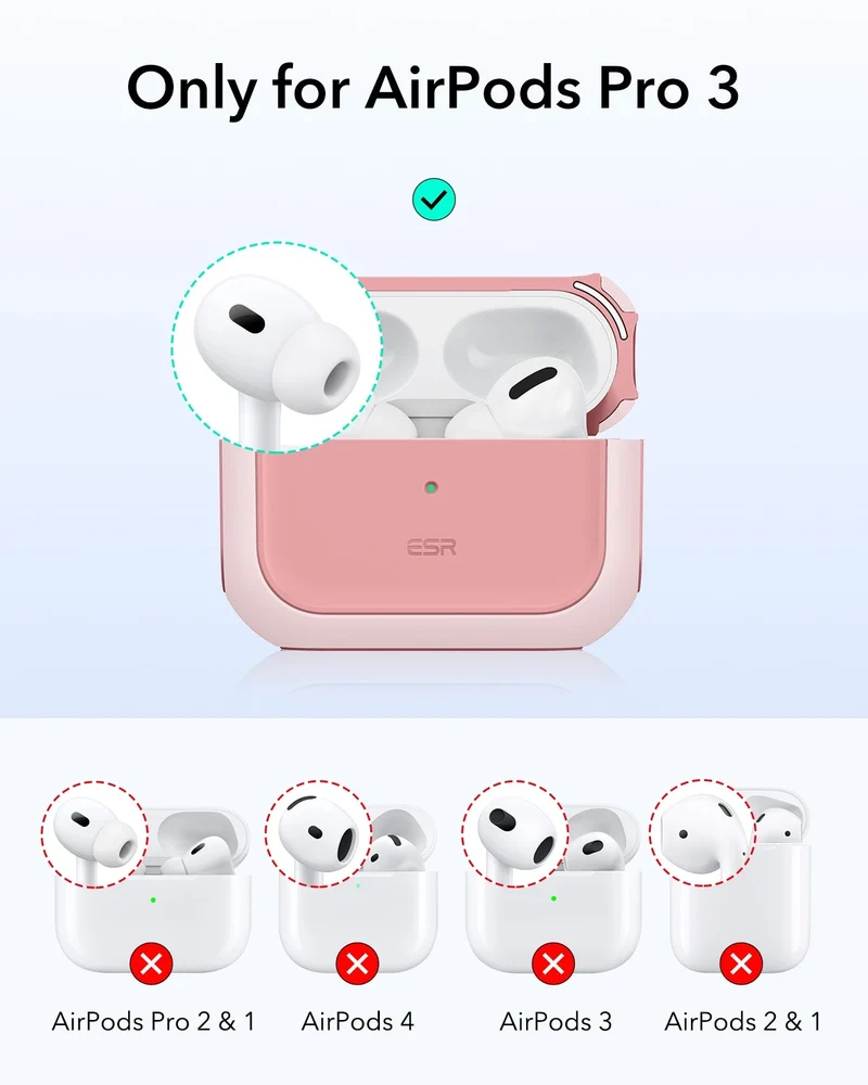 AirPods Pro 3 Orbit Hybrid Magnetic Case - Pink