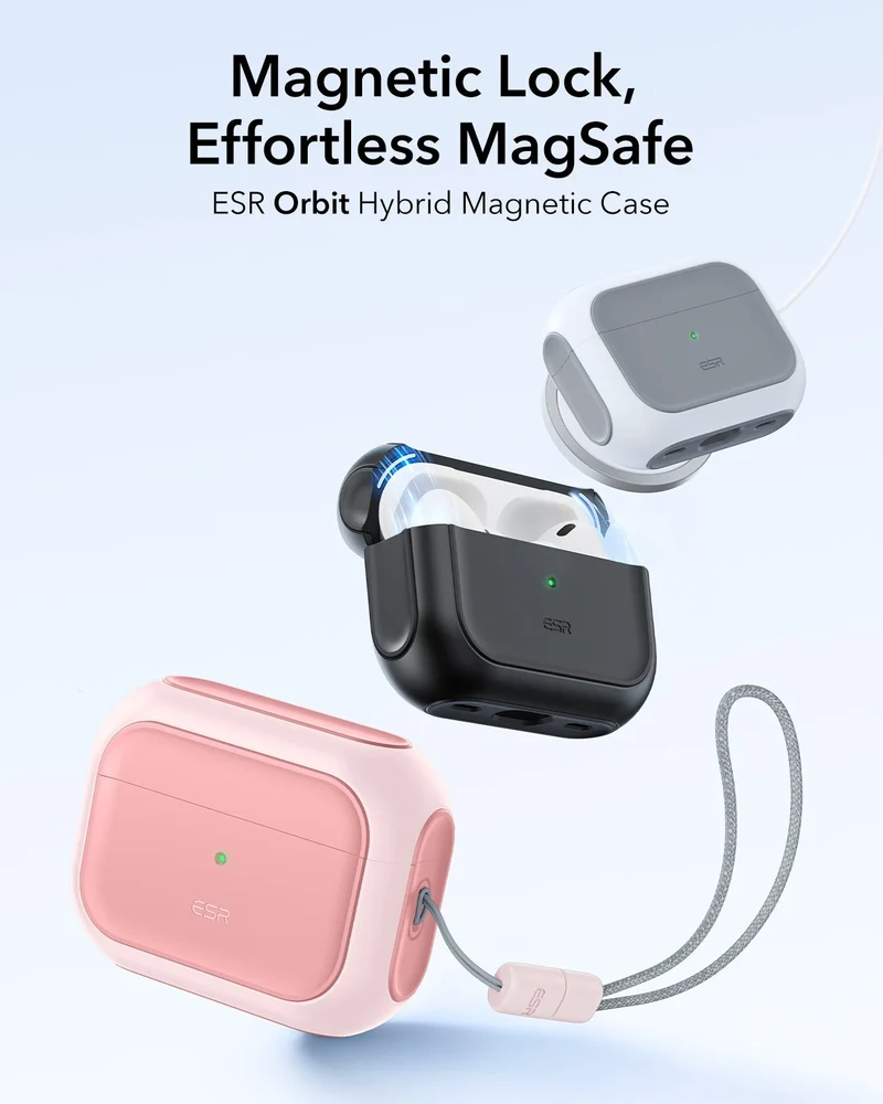 AirPods Pro 3 Orbit Hybrid Magnetic Case - Pink