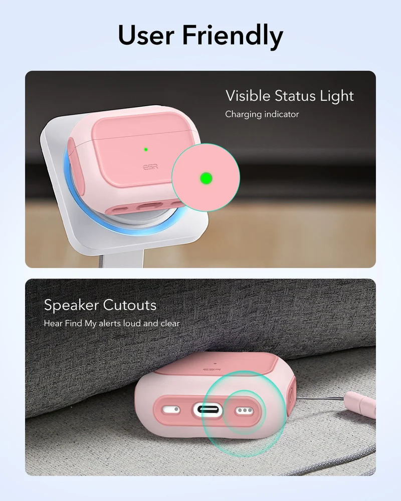 AirPods Pro 3 Orbit Hybrid Magnetic Case - Pink
